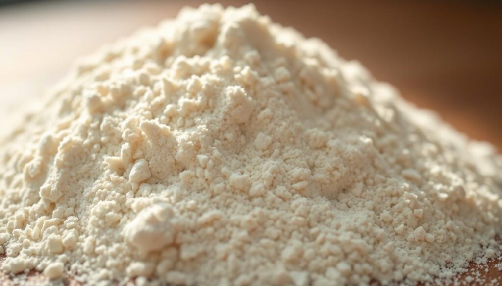 A close-up shot of a pile of fine, powdery 00 flour for pizza, illuminated by soft, natural lighting. The flour glistens subtly, hinting at its high quality and suitability for crafting delicate, chewy pizza dough. The image is captured from a low angle, drawing the viewer's attention to the texture and consistency of the flour, emphasizing its importance as a key ingredient in creating the perfect pizza crust. The background is blurred, keeping the focus on the flour and conveying a sense of simplicity and purity. A close-up shot of a pile of fine, powdery 00 flour for pizza, illuminated by soft, natural lighting. The flour glistens subtly, hinting at its high quality and suitability for crafting delicate, chewy pizza dough. The image is captured from a low angle, drawing the viewer's attention to the texture and consistency of the flour, emphasizing its importance as a key ingredient in creating the perfect pizza crust. The background is blurred, keeping the focus on the flour and conveying a sense of simplicity and purity.