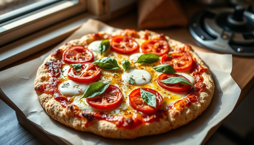 Pizza na spodzie z kalafiora