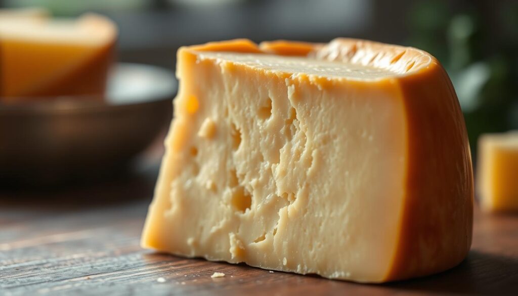 A close-up, high-resolution photograph of a wedge of parmesan cheese, shot with an iPhone 16 Pro Max. The cheese is illuminated by soft, natural lighting that highlights its rich, golden-brown rind and the intricate, crystallized texture of the interior. The image is focused on the cheese, with a shallow depth of field that gently blurs the background. The overall mood is one of simplicity and elegance, inviting the viewer to appreciate the nuanced details and flavors of this iconic Italian cheese. A close-up, high-resolution photograph of a wedge of parmesan cheese, shot with an iPhone 16 Pro Max. The cheese is illuminated by soft, natural lighting that highlights its rich, golden-brown rind and the intricate, crystallized texture of the interior. The image is focused on the cheese, with a shallow depth of field that gently blurs the background. The overall mood is one of simplicity and elegance, inviting the viewer to appreciate the nuanced details and flavors of this iconic Italian cheese.
